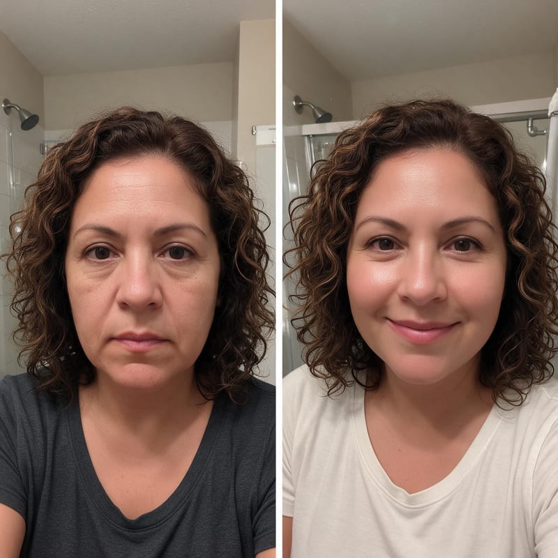 Emma C. with her Berry Facial Cream