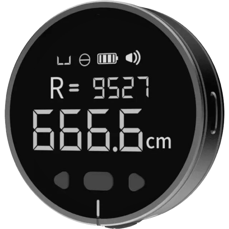 Curvinch digital rolling tape measure with its USB-C cable