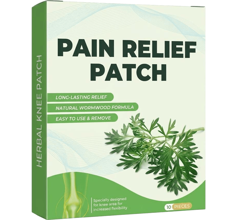 ReliefPatch — Wormwood Herbal Knee Patches, 10 Per Box