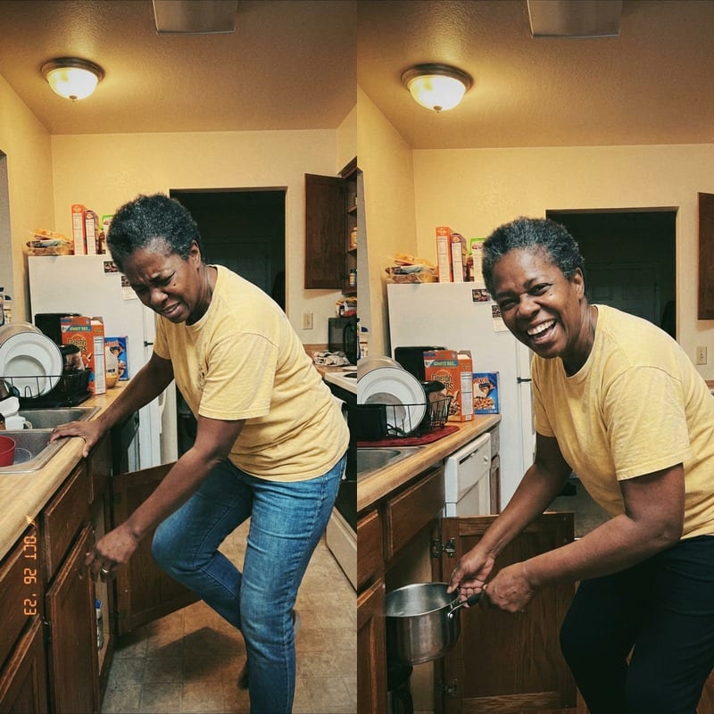 Melissa Foster before and after — knee pain eased