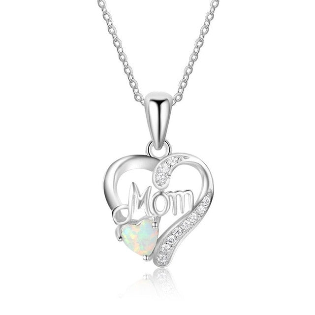 Love Mom Necklace